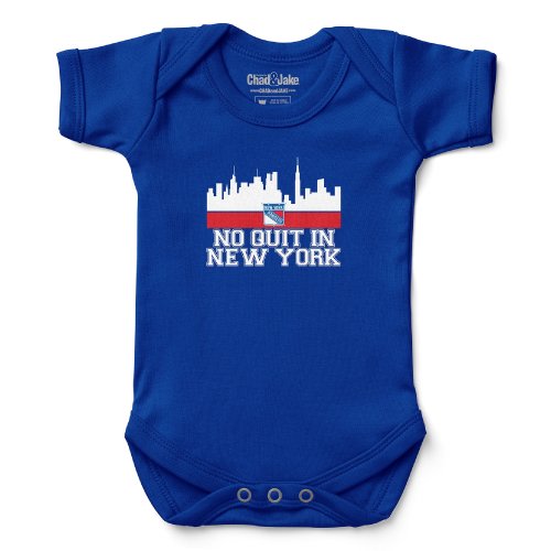New York Rangers Chad & Jake Newborn & Infant No Quit Bodysuit - Blue