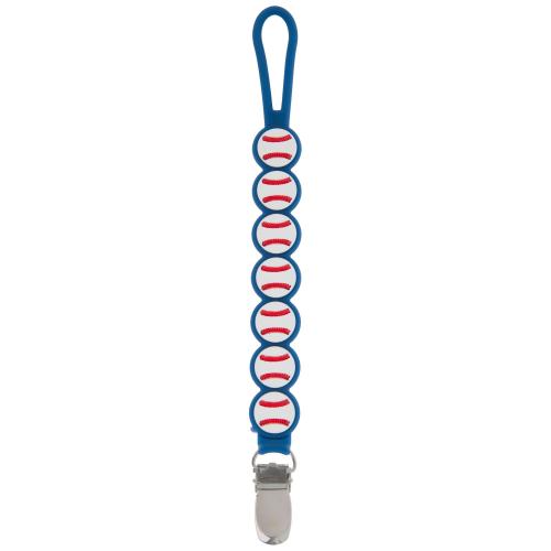 Baseball Silicone Pacifier Strap