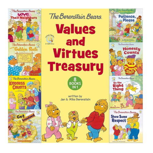 The Berenstain Bears Values and Virtues Treasury: 8 Books in 1 (Berenstain Bears/Living Lights: A Faith Story)