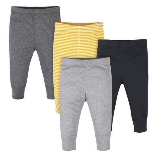 Onesies Brand Baby Boys Stripes & Solids Pants, 4-Pack, Color: Yellow, Size: 0-3 months