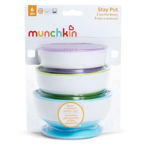 Munchkin Stay Put Suction Bowls, 3 PK