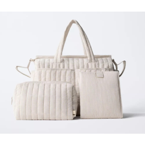 GINGHAM MATERNITY BAG
