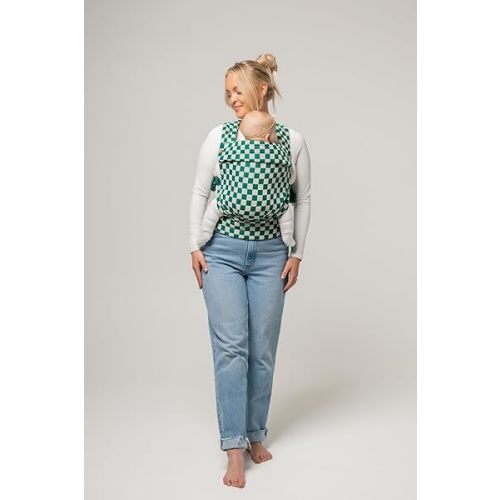 Monarch Ergonomic Baby Carrier - Premium Cotton Soft Structured Infant Carrier with Hip Healthy Design, 3 Carry Positions for Newborn to Toddler (7-35lbs), Lightweight (Evergreen Check)