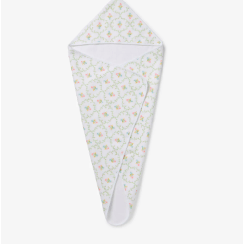 Hooded Towel - Pastel Trellis