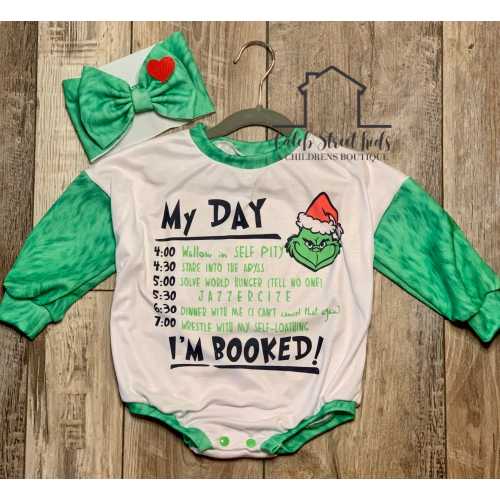I'm Booked! Christmas Tee Shirt Baby or Toddler Romper / Baby Christmas Romper / Toddler Romper / Fall Outfit