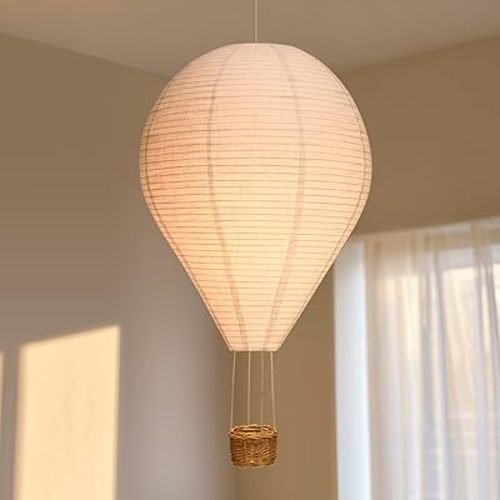 Hot air balloon decorations16inch Handmade Hot air balloon Lantern Hanging Decor Pendant Light Shade Suitable for Decorating Children's Rooms Corridors and Living Rooms decorations