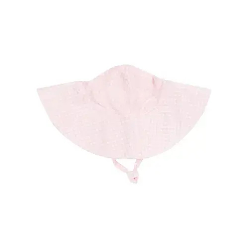 Wide Brim Sunhat - Mini Gingham Pink – 6-12