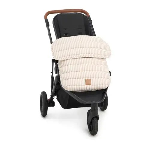 Stripe Linen Pram Cosy
