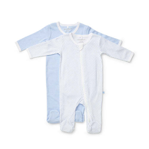 Everyday Essentials Blue Spot and Stripe Zipsuit 2 Pack – Marquise