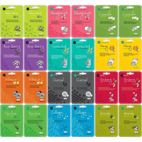 Celavi Collagen Facial Face Mask (24-Sheets) Classic Korean Skincare