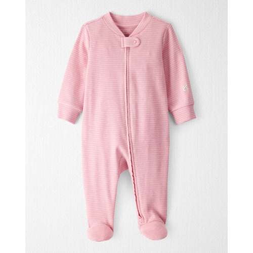NB Baby Organic Cotton Sleep & Play in Pink Stripes - Little Planet | Carter's
