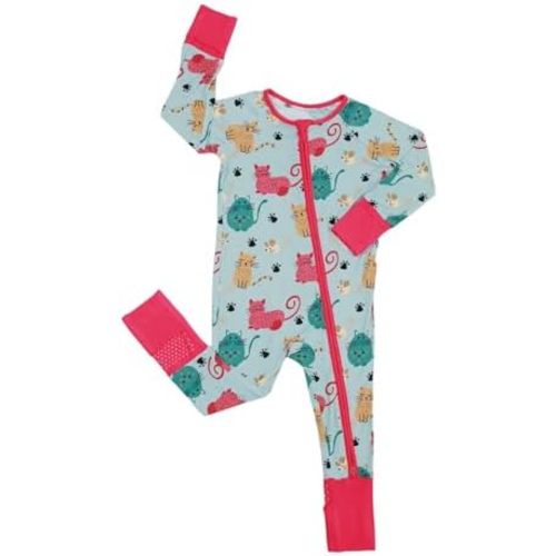 Bamboo Viscose Baby Pajamas Footless Romper - Infant Boys Girls One Piece Jumpsuits Clothes 0/3/6/12/18/24 Months