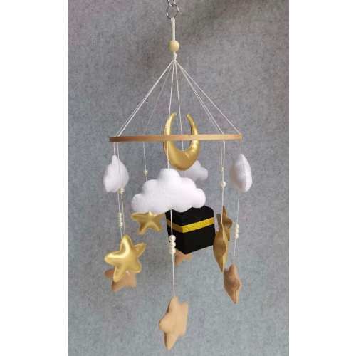 Baby Kaaba Mobile - Islamic Nursery Decor