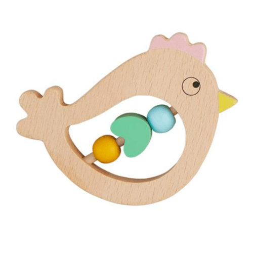 Bird Wooden Teething Rattle