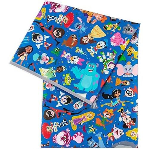 Bumkins Disney Baby Splat Mat for Under High Chair, Babies Toddlers Eating Mess Mat, Waterproof Reusable Cloth for Arts and Crafts, Play Mat for Kids, Fabric 42inx42in, 100 Magical Celebration