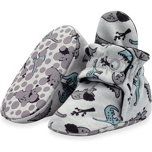 Zutano Unisex Organic Cotton Baby Booties With Gripper Soles