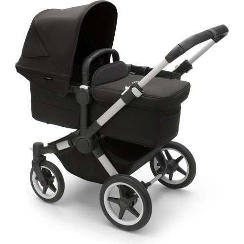 Bugaboo Donkey 5 Mono Stroller with Bassinet, Alu/ Midnight Black