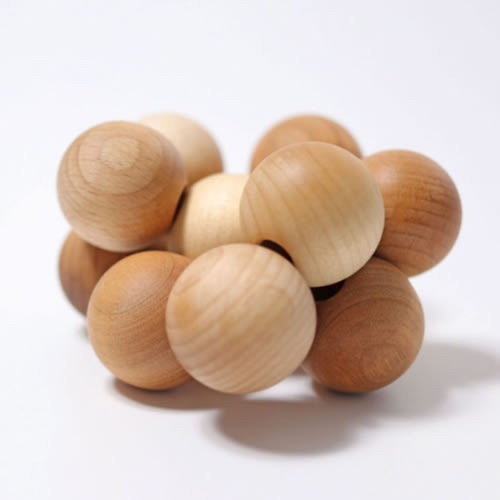 Grimm's Wooden Toys | Natural Beads Grasping Toy