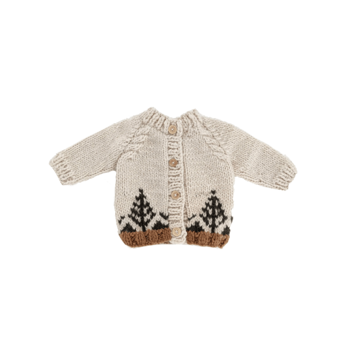 Cardigan Knit Sweater, Forest