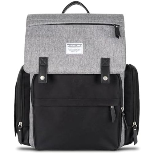 NOJO Eddie Bauer Cascade Sport Backpack Diaper Bag - Black, Gray