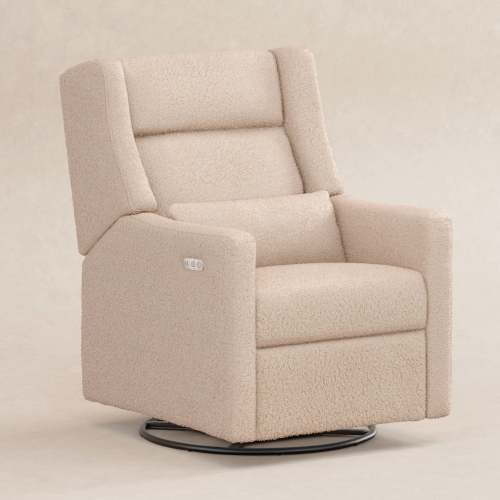 Kiwi Plus Recliner & Glider w/ Adjustable Headrest – Babyletto (Chai Shearling)