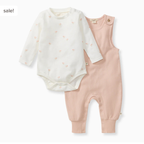 Ditsy Floret Jumpsuit & Bodysuit Set – Burt's Bees Baby