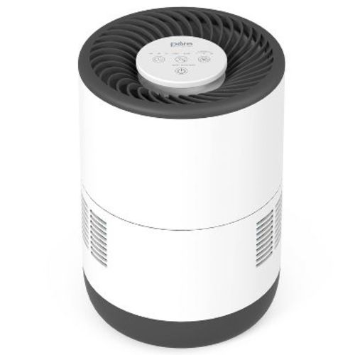 Pure Enrichment MistAire 4 Speed Evaporative Humidifier White: Quiet Bedroom Humidifier, No White Dust, 300-500 sq. ft.