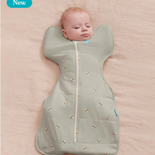 Swaddle Up™ 2.5 TOG Cotton Olive Bees