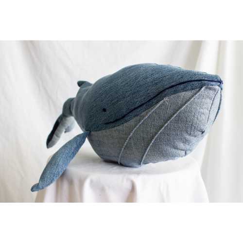 Stuffed Denim Whale