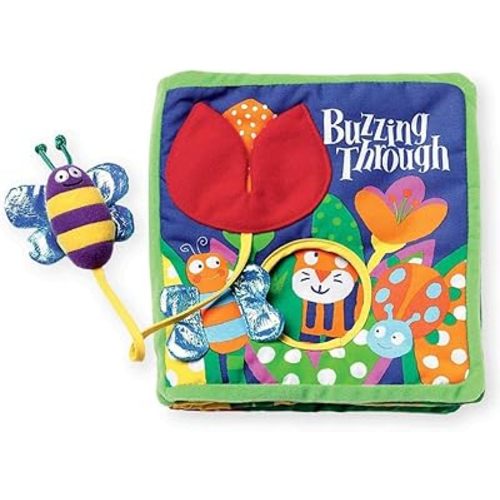Manhattan Toy Soft Activity Book with Tethered Toy, Buzzing Through
