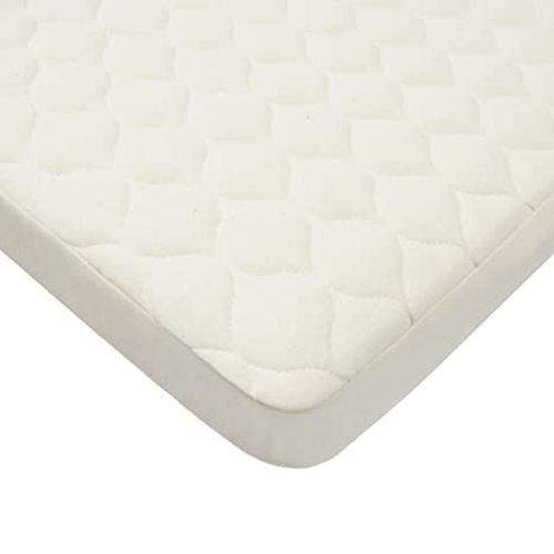 American Baby Company Waterproof Crib and Toddler Mattress Protector, Quilted Fitted Protector Pad Cover made with Organic Cotton Top Layer, 52“ x 28"