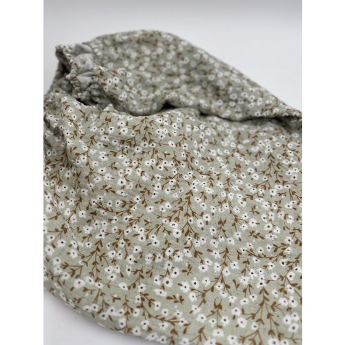 Baby Girl Crib Sheets, Sage Green, Floral