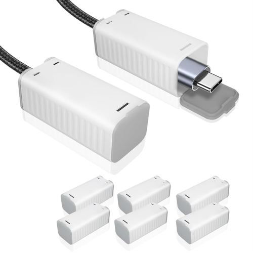 FYY Baby Proof Cord Cover - 8 Pack Childproof USB Charger Cords Covers, Universal Baby Safety Power Outlet Protector Covers, Electrical Safety Baby Proofing Products