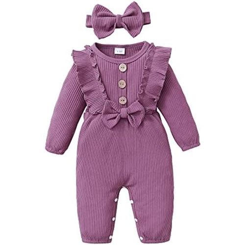 Mioglrie Newborn Baby Girl Clothes One Piece Jumpsuits Clothes Short Sleeve Rompers Summer Clothes for Baby