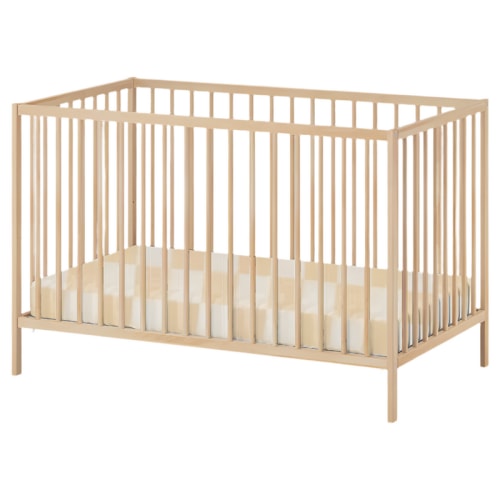 Butter Yellow & White Checkered Crib Sheet Default Title