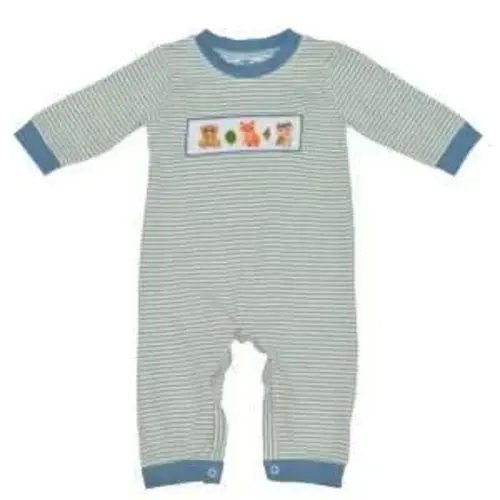 Hand Smocked Woodland Animals Romper