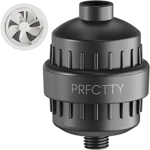 25-Stage Shower Filter, 99% Lead Chlorine, Fluoride & Chemicals removed,Matte Black