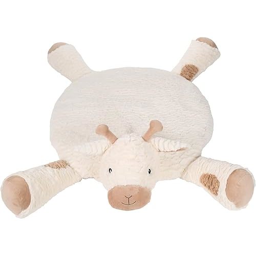 Bearington Lil' Lofty 30 Inch Giraffe Tummy Time Mat - Giraffe Baby Blanket - Giraffe Pillow for Baby