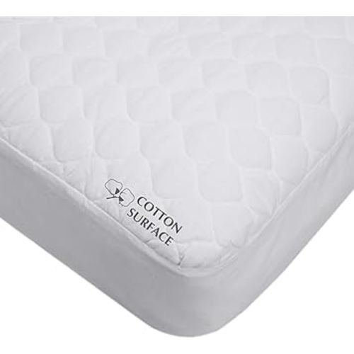 American Baby Company Waterproof Fitted Crib Mattress Protector 52" x 28" - 100% Cotton Quilted Top, Noiseless, Ultra-Soft & Breathable Crib & Toddler Mattress Pad Cover
