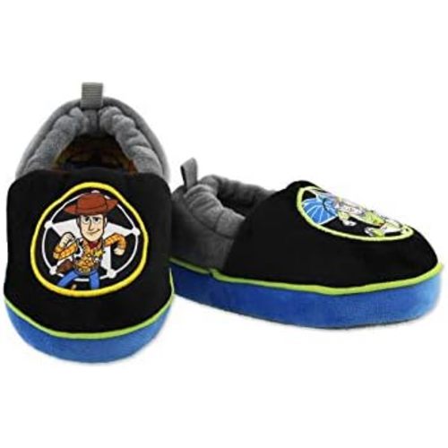 Disney Toy Story Woody Buzz Boys Toddler A-Line Slippers