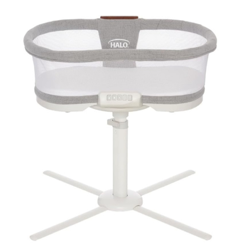 HALO - BassiNest Luxe Vibrating Bassinet, Bedside Sleeper - white