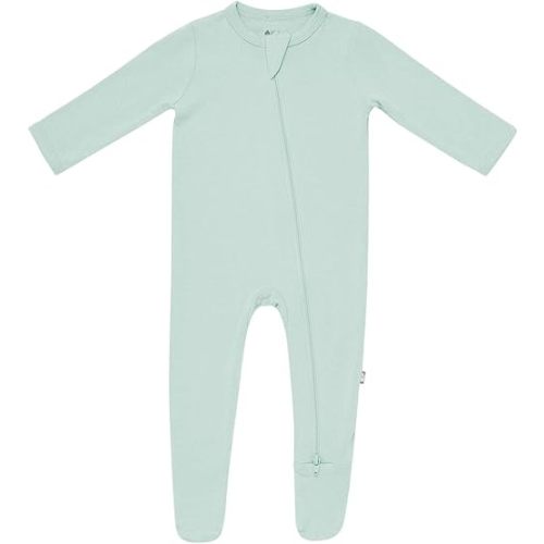 KYTE BABY Unisex Zipper Closure Footies, Rayon Made From Bamboo, 0-24 Months