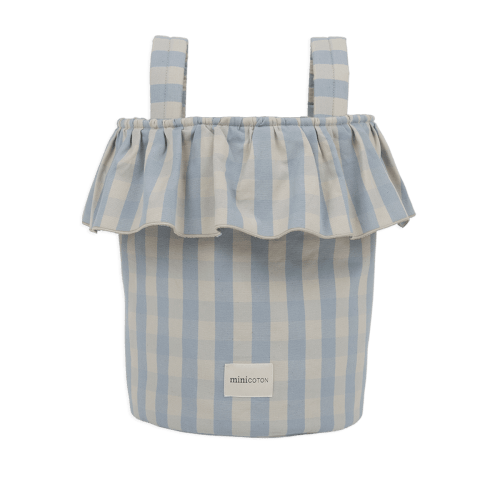 Basket Vichy - Blue + Sand · Minicoton