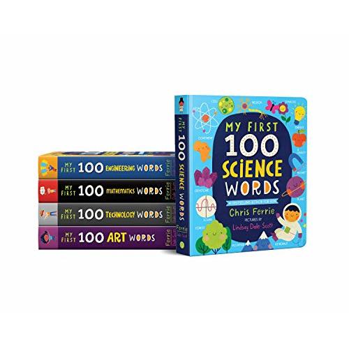 My First 100 STEAM Words Book Set from Baby University: Introduce Babies and Toddlers to Science, Technology, Engineering, Mathematics, Art and More! (My First STEAM Words)