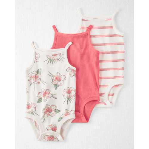 Baby 3-Pack Organic Cotton Rib Bodysuits - Little Planet | Carter's