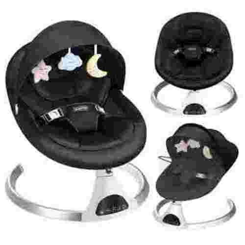 HARPPA Electric Baby Swing, Infant Swing with Remote Control, 5 Sway Speeds, Bluetooth Music, Black