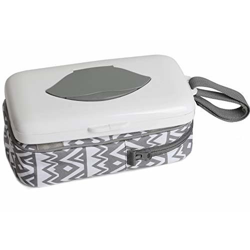 Baby Wipes Dispenser with Diaper Pouch 2 In 1 Portable Travel Clutch with strap for carrying diapers and wipes On the Go