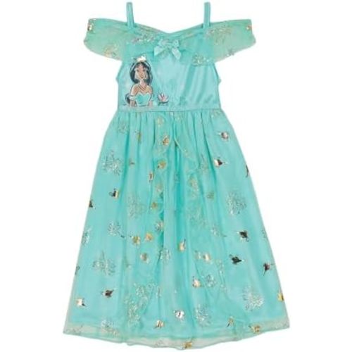 Disney Girls' Princess Dress Nightgown, Fantasy Gown, Comfortable Sleepwear