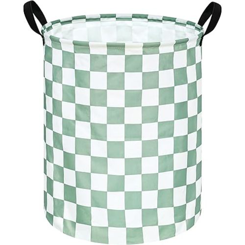 Sage Laundry Basket Kids Hamper Gifts Storage Basket Toys Box Large Canvas Collapsible Organizer Bins for Home/Dorm/Kitchen/Pet/Office/Closet/Shelf/Gift Baskets