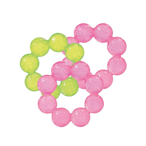 Infantino Water Teethers – Sensory Exploration and Teething Relief, Cooling Relief for Teething Babies, Lime & Pink, 3-Pack